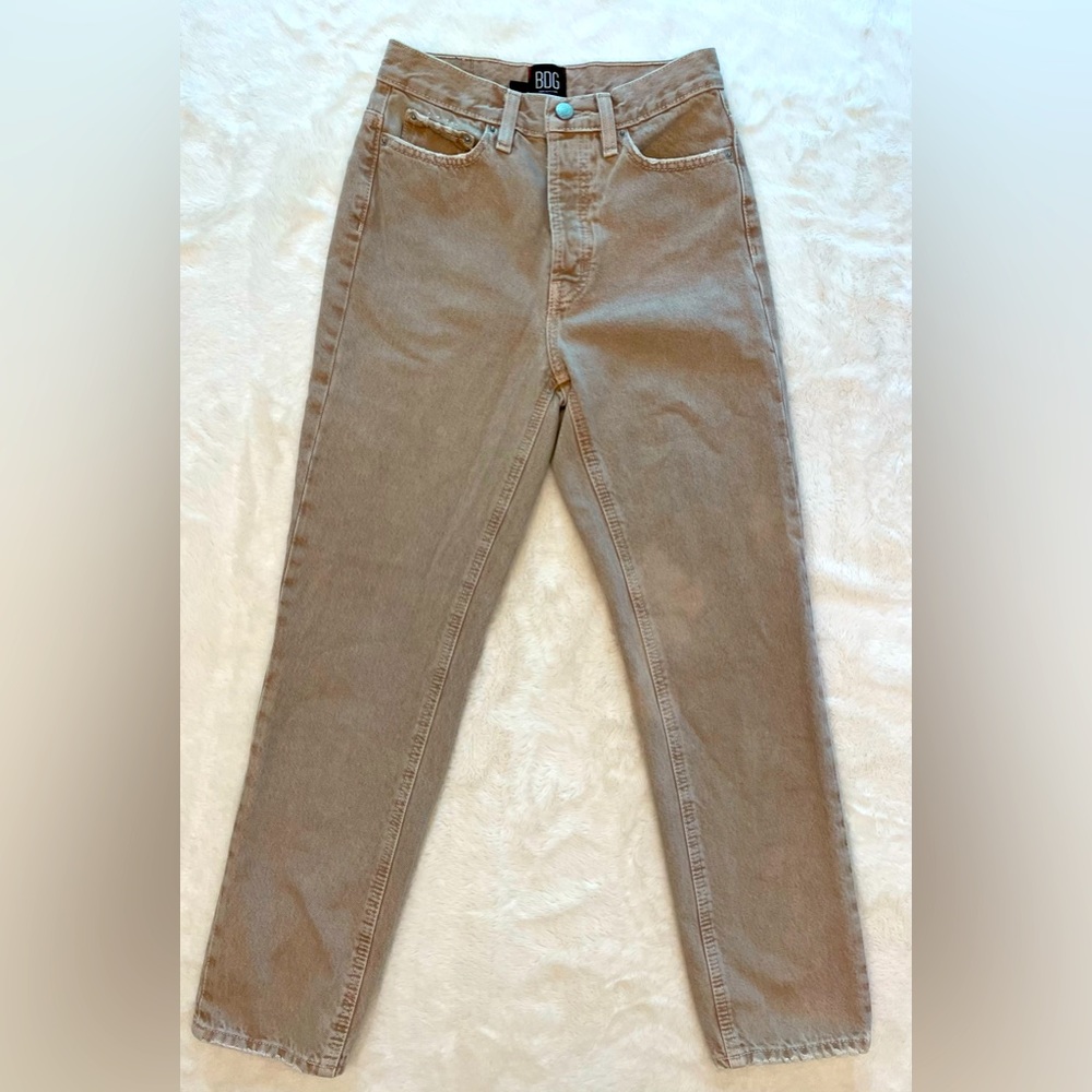 BDG Urban Outfitter Oatmeal Slim Straight Leg Jean